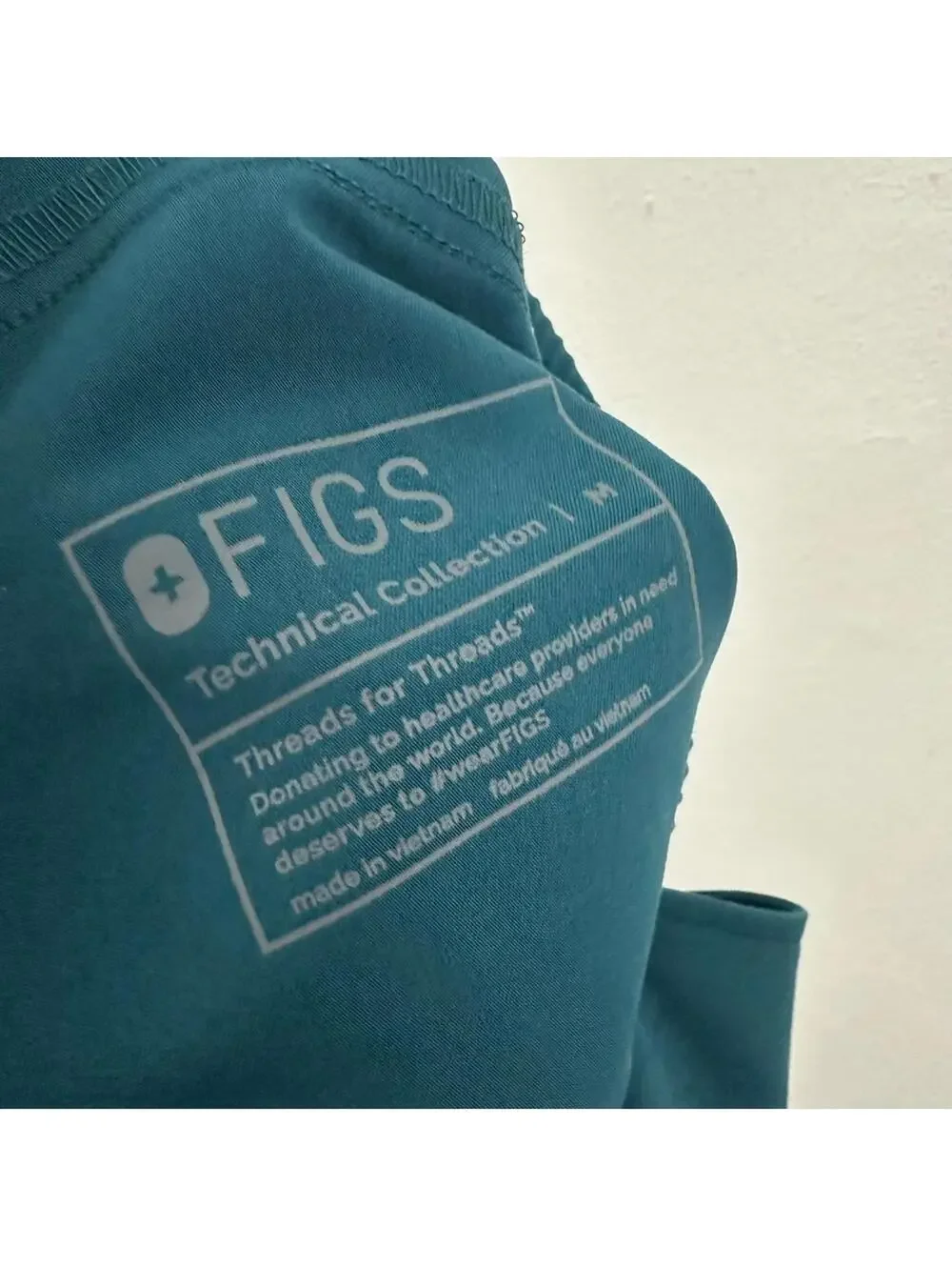 Figs Tansen Teal Jogger Scrub Pants Men's Size M